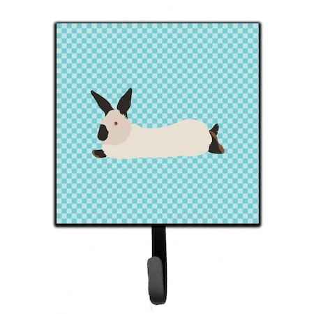 Jensendistributionservices California White Rabbit Blue Check Leash or Key Holder MI1717093